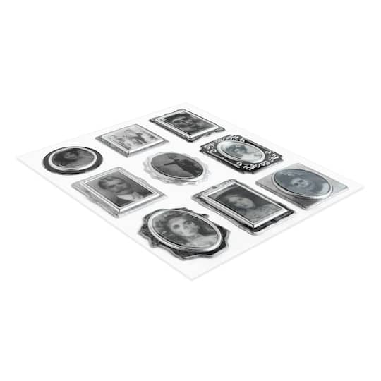 Black & White Spooky Portraits Lenticular Dimensional Stickers by Recollections™